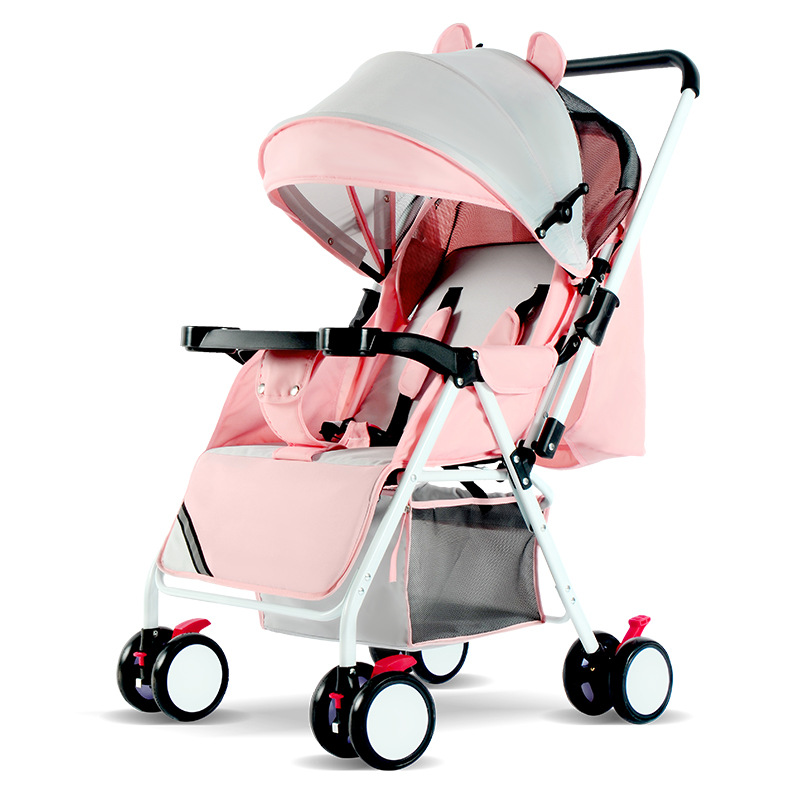 carro de bebé deslizante personalizado, carro de bebé ligero, carro de bebé plegable, carro de paraguas universal para cuatro estaciones