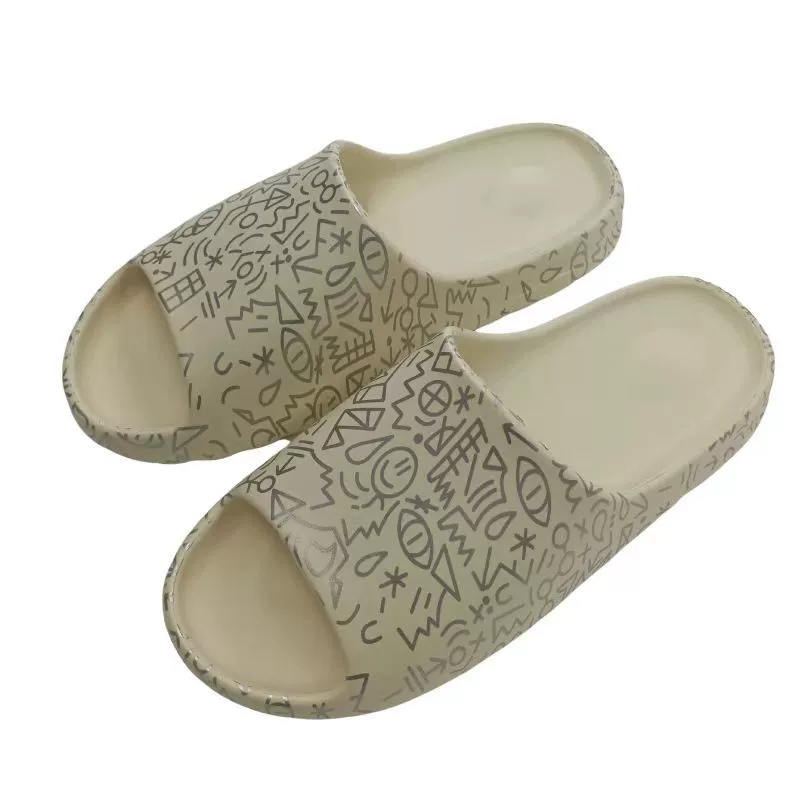 Beach universal slippers, for beloved, print