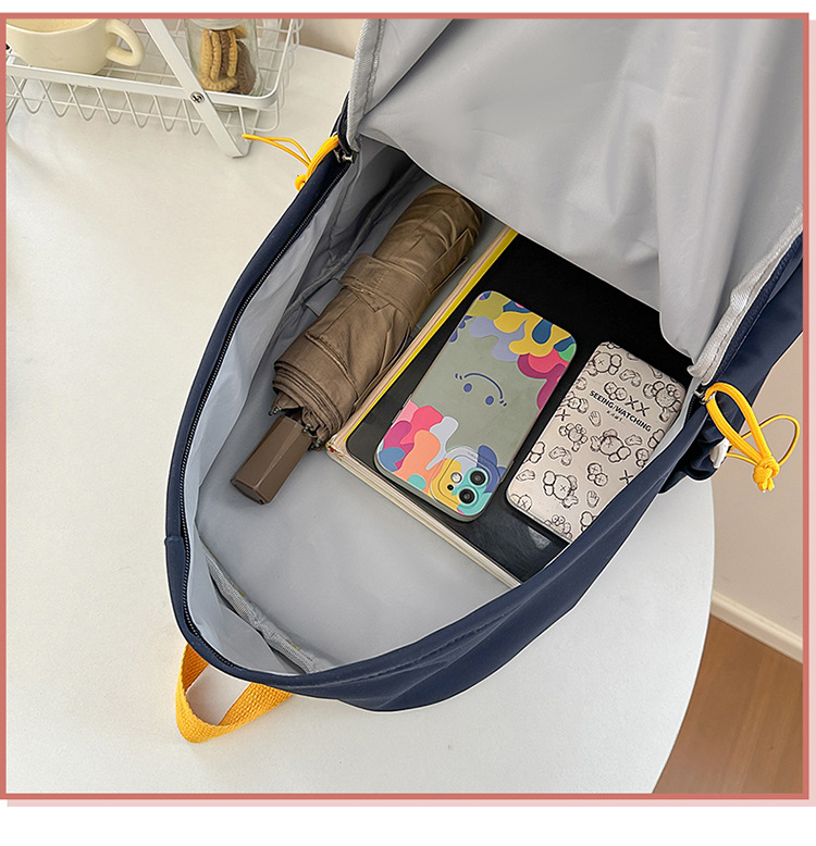 Leichter Schulrucksack für Mittel- und Oberschüler sowie Studenten, vielseitiger Freizeitrucksack mit großem Fassungsvermögen, Unisex-Doppelschulter-Rucksack