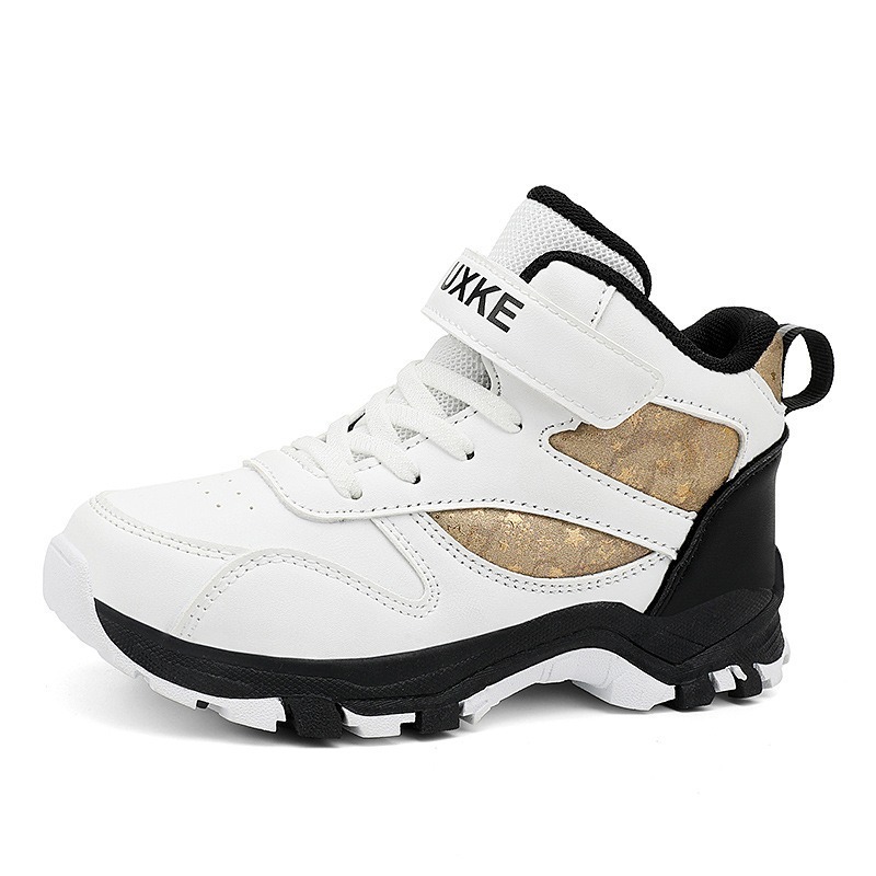 Zapatos deportivos infantiles de comercio exterior primavera de cuero resistente al desgaste de niños zapatos de montaña antideslizantes de alto nivel tendencia de explosión transfronteriza