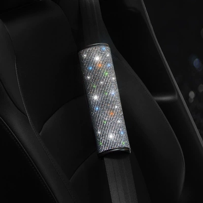 Sürətlər qutusu və əl tormozu başlıqları Car Accessories Car Safety Belt - white-diamond-one-gypsophila-shoulder-protector