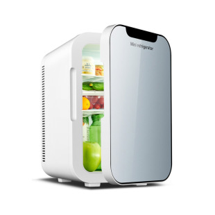 18L Car Refrigerator Dual-Core Mini Refrigerator Single Door Car Home Dual-Use Dormitory Milk Storage Refrigerator Small Household
