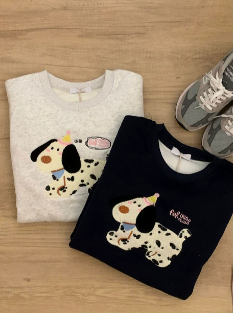 Quality warm warm sweatshirt, cartoon long-sleeve, oversize