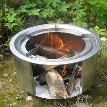 柴火灶家用烧火柴自驾野餐炉具烧柴灶木炭取暖炉露营装备野炊炉