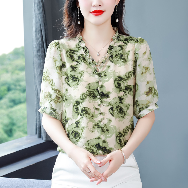 Модная шелковая летняя рубашка, элитная футболка, городской стиль