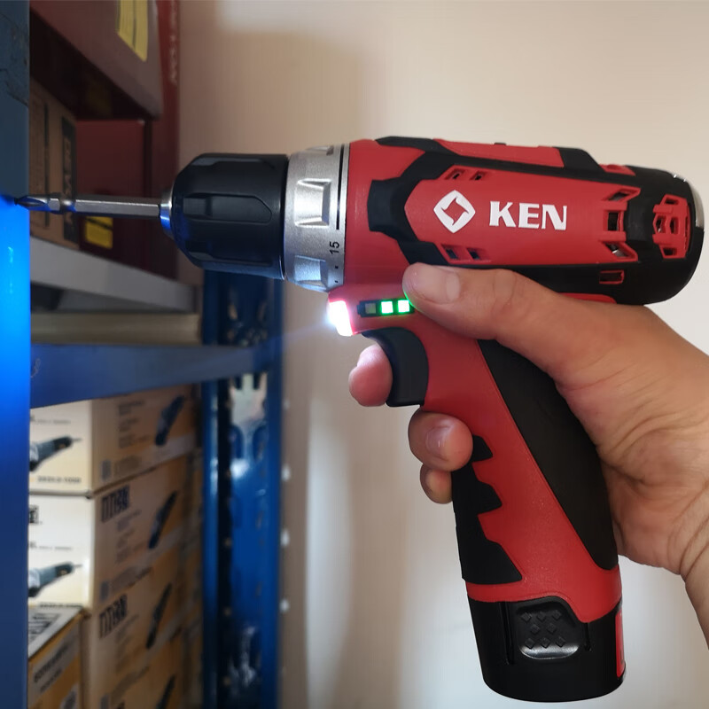 Ruichi Ruichi taladro de carga sin escobillas taladro de litio eléctrico 6012C taladro de mano herramienta de destornillador eléctrico multifuncional doméstico 7