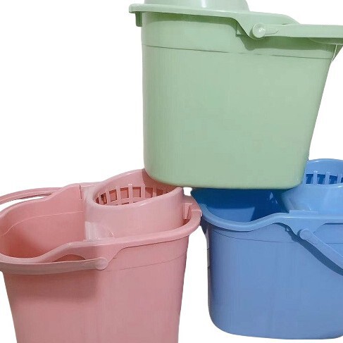 Household Absorbent Mop Bucket, Old-Style Mop Bucket with Wheels, Industrial Cleaning Mop Bucket, Lazy Mop Bucket Wholesale