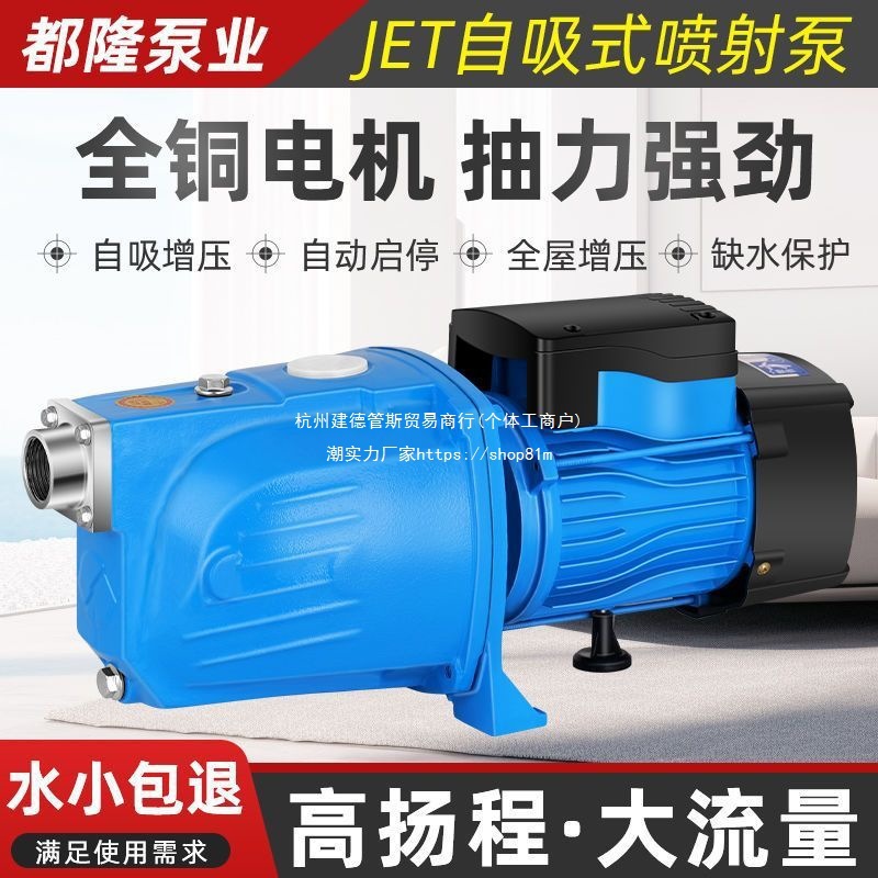 自吸水泵家用大头泵水塔增压水泵全自动型水泵电机220v纯铜抽水机
