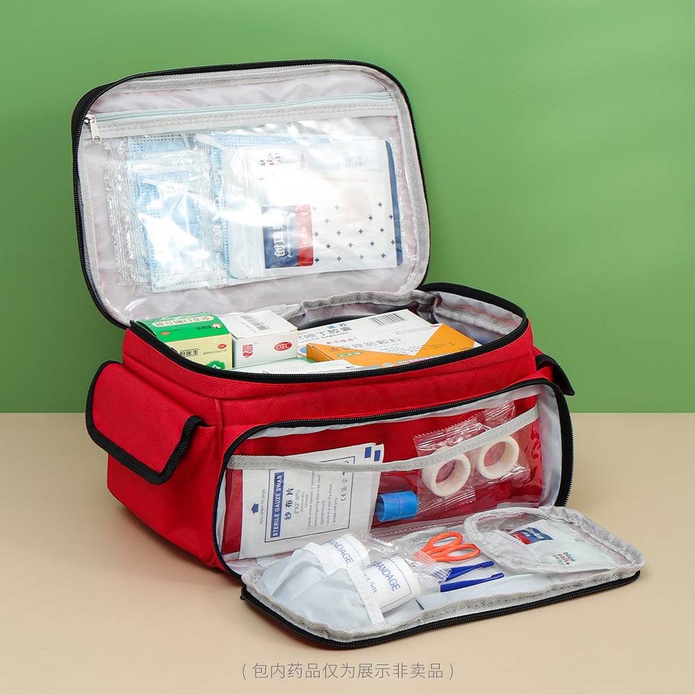 Amazon bolsa de almacenamiento de medicamentos botiquín de primeros auxilios médico portátil transfronterizo caja de almacenamiento de medicamentos para el hogar medicalbag