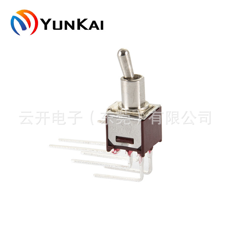 MTS系列 两档三档 卧式侧弯脚摇臂开关 拨动开关 超小型钮子开关