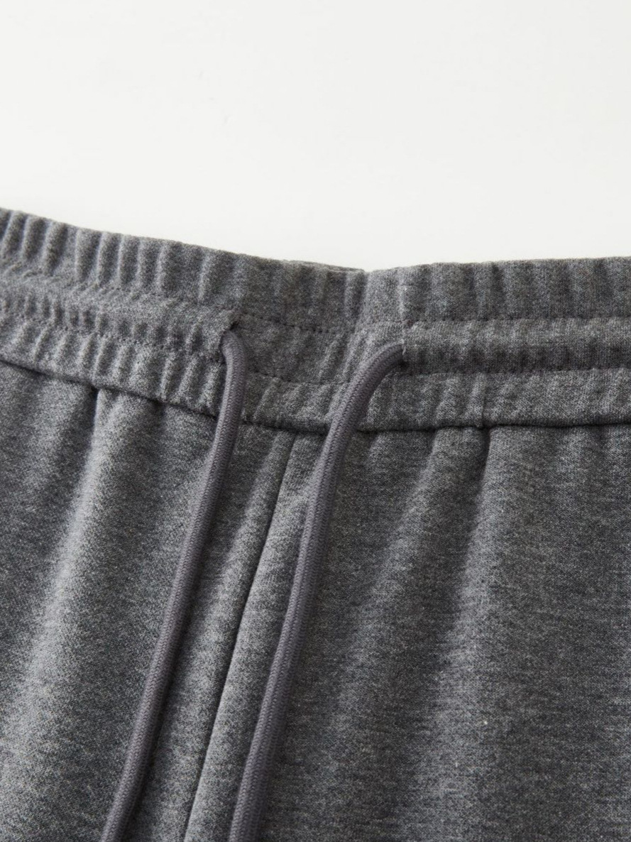 2026 Autumn/Winter Wool Pants Casual Drawstring Versatile Knitted Lazy Style Women's Pants Machine Washable Full Wool Straight Pants