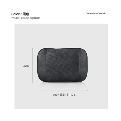 Suitable for krypton 009/007/7X/MIX suede headrest waist support official website cloud with interior modification accessories (Other Automotive Interior Supplies) - suede-extreme-square-headrest-black-1-piece