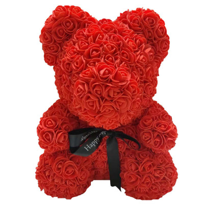 rose Little Bear Artificial Flower Soap flower originality Spend eternity Baby Bear Gift box gift girl student New Year&#39;s Day
