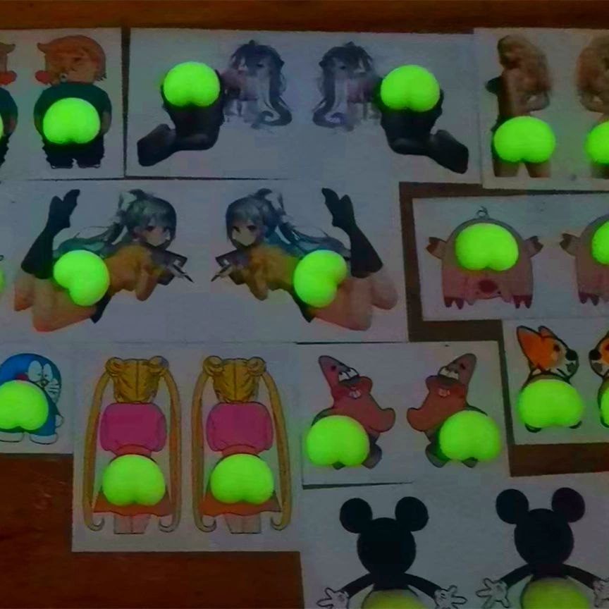 TPR красочная антиударная наклейка светящийся Глобус маленькая новая задница щепотка музыкальная лазерная наклейка мультфильм забавная декомпрессия маленький подарок