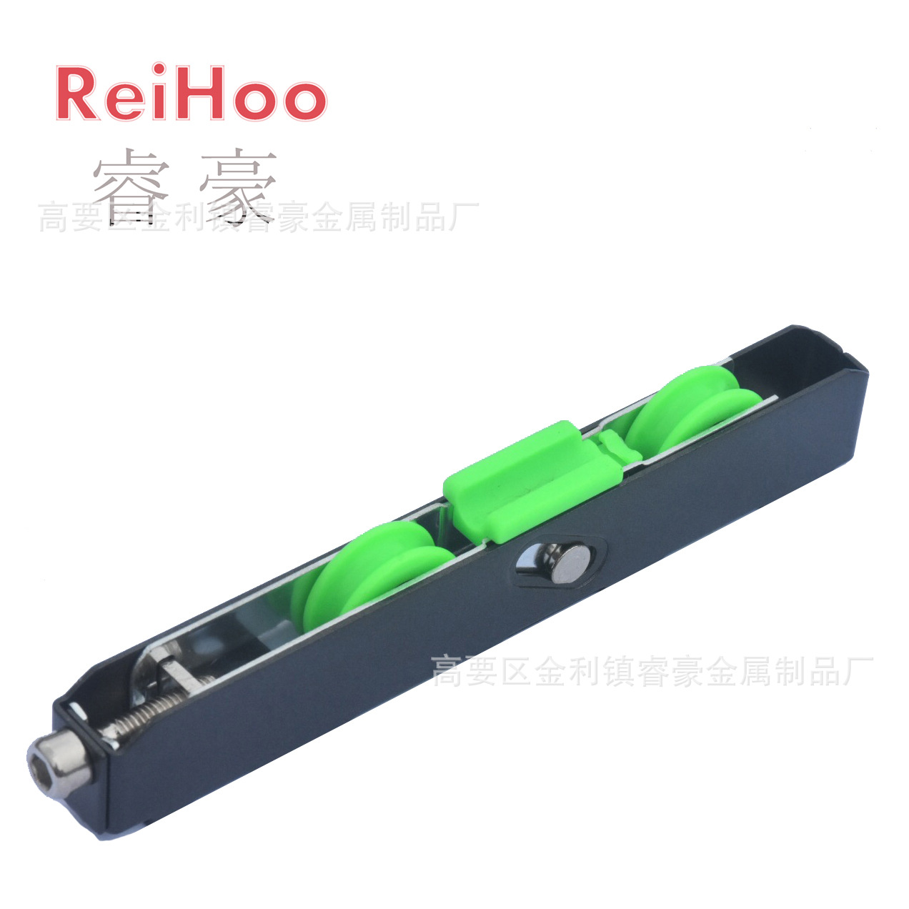 铝合金玻璃推拉门移门地滑轮不锈钢导轨道下滑轮承重型静音长条轮