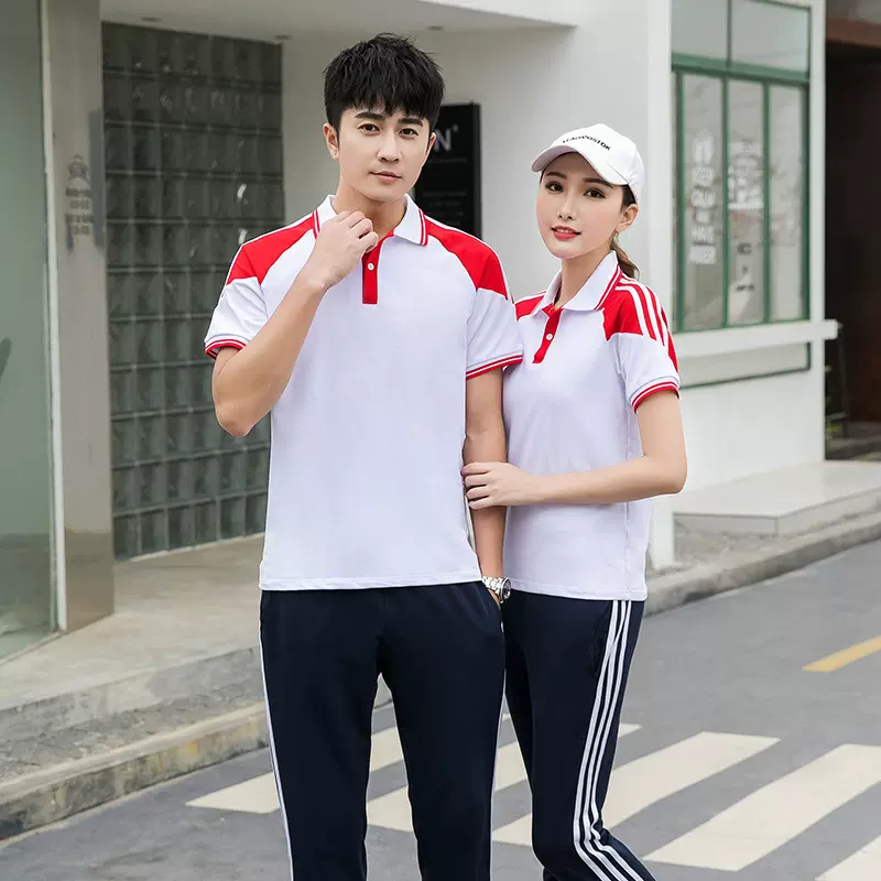 夏季薄款团体运动套装中小学生休闲校服初高中学生班服男女情侣装