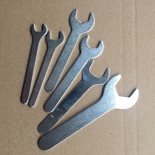 Mini Flat-Blade Wrench A3 Steel Stamped Iron Thin Hardware Household Open-Ended Forged Small Wrench Galvanized