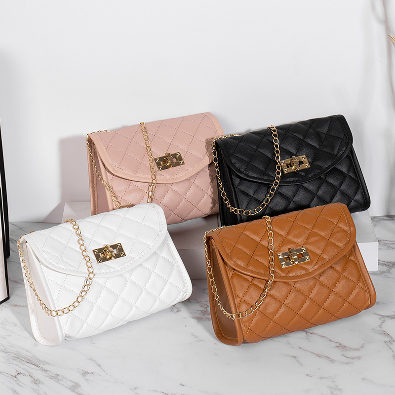 2022 New Style Quilted Sweet Women's Bag Shoulder Bag Crossbody Bag Fashion Casual Bag Cosmetic Bag One Piece 2022 New Style Quilted Sweet Women's Bag Shoulder Bag Crossbody Bag Fashion Casual Bag Cosmetic Bag One Piece
