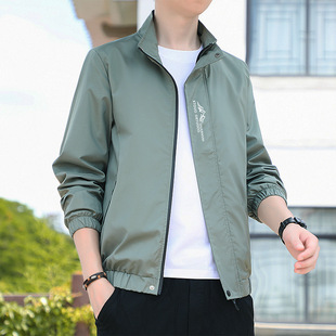 Jacket Jacket Men's Spring and Autumn Jacket Men's Jacket Men's Korean Style Trendy Versatile Casual Men's Jacket Men's Spring and Autumn Jacket