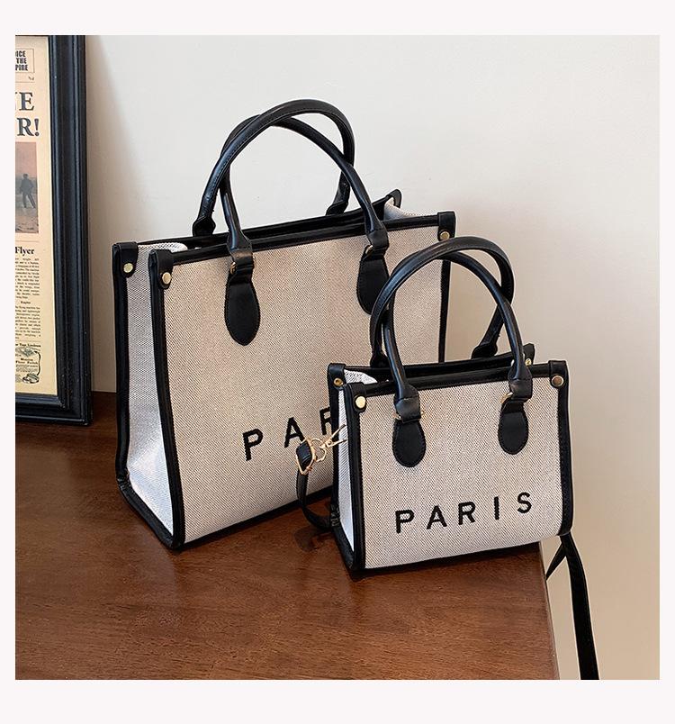 Nihaojewelry Wholesale Fashion Letter Paris Large Capacity Tote Bag display picture 66