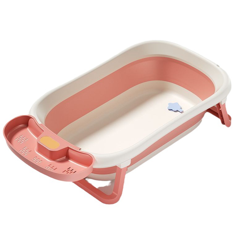 Bañera de bebé plegable bebé sentado y acostado gran cubo de baño niños hogar recién nacido suministros para niños