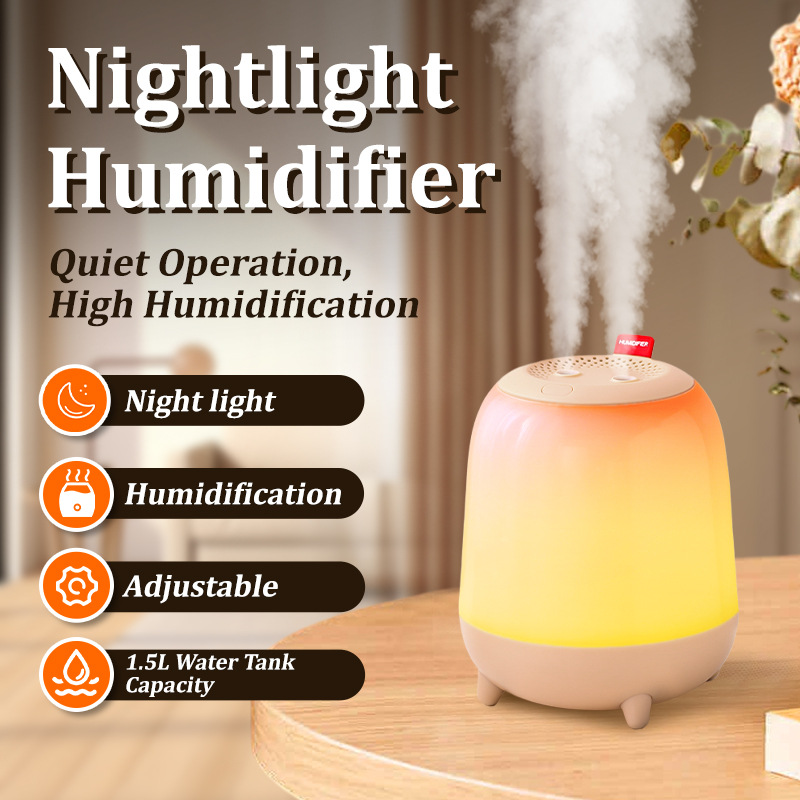 2025 New Humidifier Cross-Border Large Spray Silent Colorful Fragrance Machine Indoor Portable Small Household Appliances
