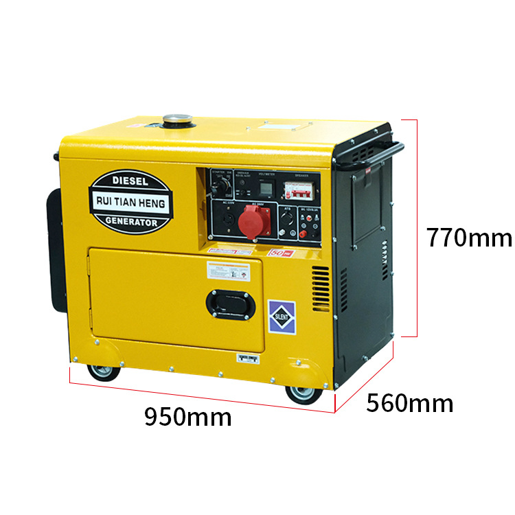 Venta directa de fábrica 3-5KW silencioso generador diesel portátil de bajo ruido fuente de alimentación de emergencia doméstica