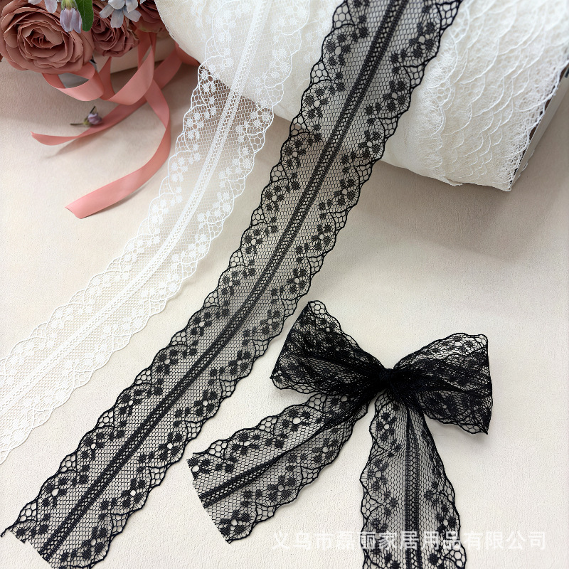 In-Stock Symmetrical Lace Trim for DIY Handmade Lolita Clothing, Shoes, Hats, Bows, Hair Accessories, and Ribbons