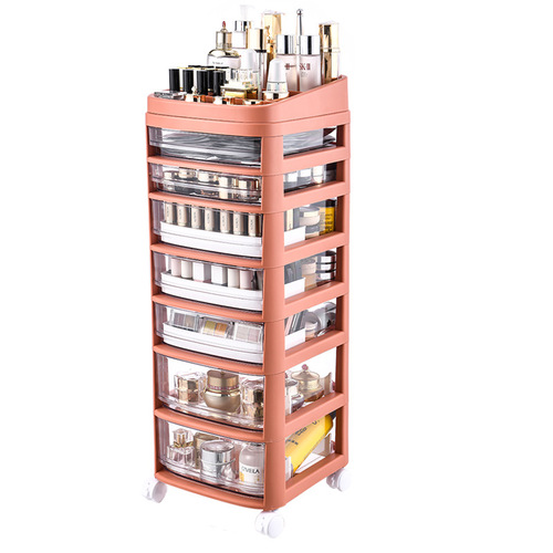 Cosmetic storage desktop storage box drawer-type acrylic makeup box skin care mask box lipstick storage cabinet