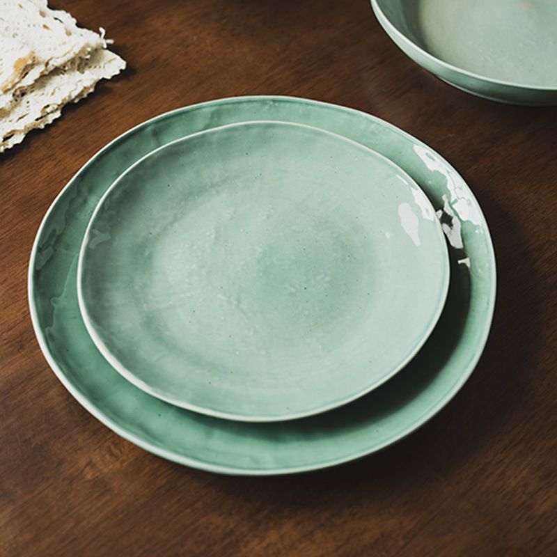 Retro nicho set de platos de cerámica platos caseros platos de platos de platos de platos de restaurante platos de platos de ensalada platos de arroz