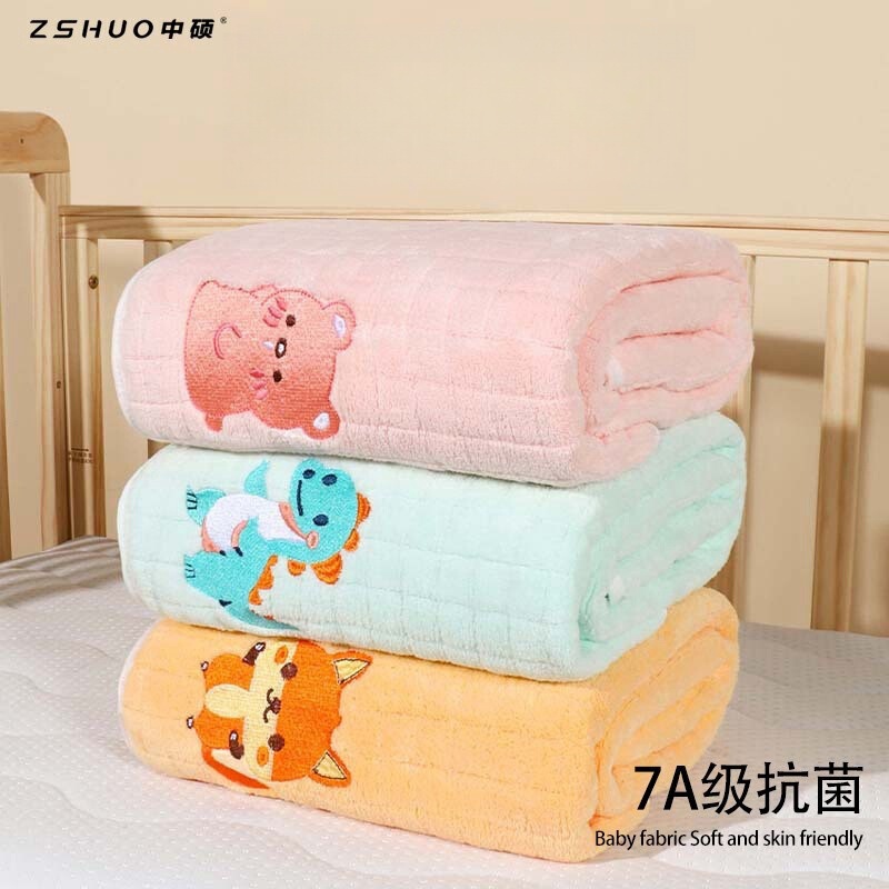 Newborn Bath Towel Children Super Soft Absorbent Baby Bath Quick-drying Towel Blanket Coral Fleece Thickened No Hair Newborn Bath Towel Children Super Soft Absorbent Baby Bath Quick-drying Towel Blanket Coral Fleece Thickened No Hair