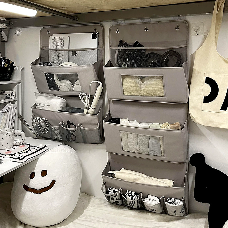Storage system, hanging organiser, underwear, storage box, storage bag