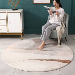 北欧はカシミヤの汚れに強い客間じゅうたんの寝室の円形のベッドの上のじゅうたんのソファーのお茶のいくつかの滑り止めのマットの天津のじゅうたんをまねます。