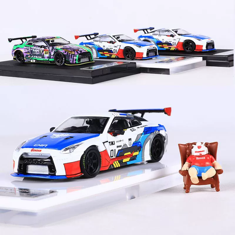 Fuji Fuji 1:64 Nissan GTR R35 Rocket Rabbit симуляционный сплавная модельная коллекция