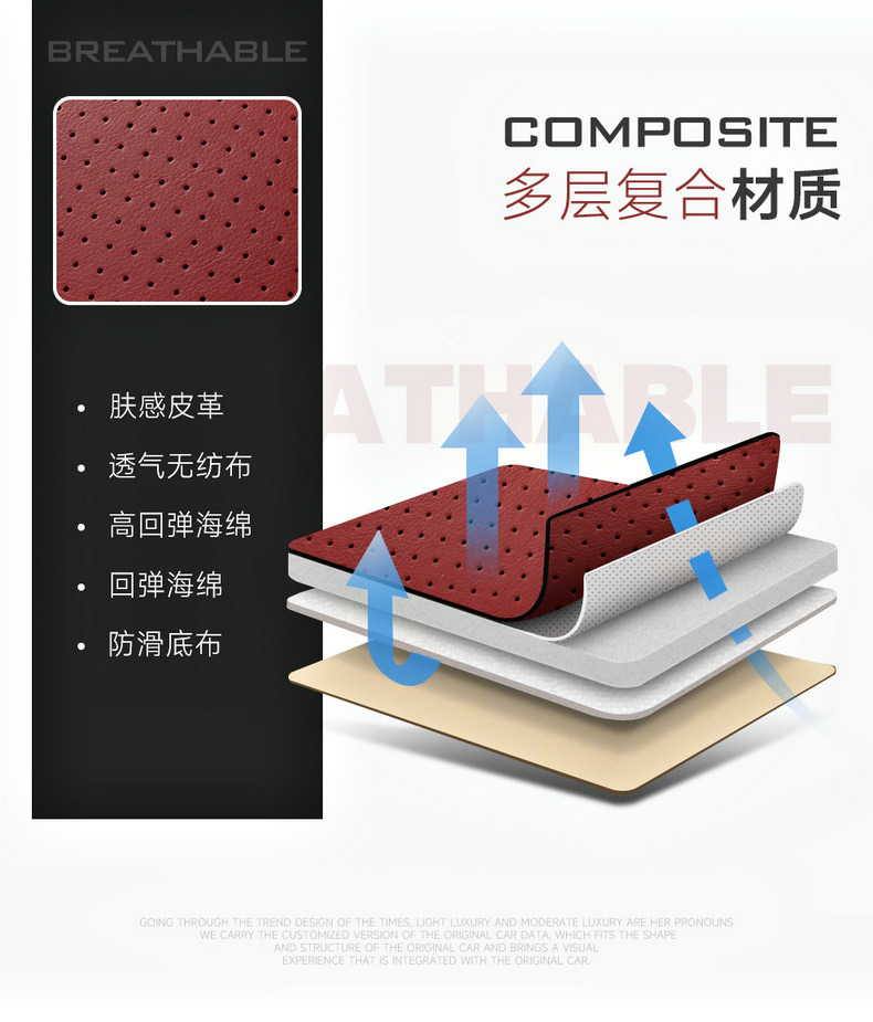 New car seat cushion four seasons surrounded by nappa leather seat cushion five car universal seat cushion seat cover foreign trade wholesale