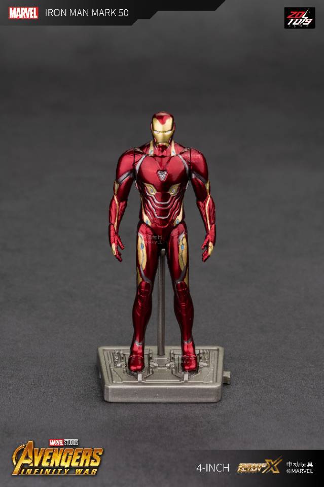 Zhongdong juguete versión ordinaria 4/7/14-pulgadas Marvel genuino de los niños de PVC juguete decoración Avengers modelo