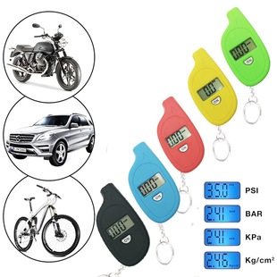 Tire Pressure Gauge Keychain Mini Lcd Display Tire Pressure Gauge Led Car Tire Pressure Detector Accuracy