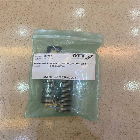 OTT-JAKOB	弹簧 0.933.101.743 全新原装正品进口