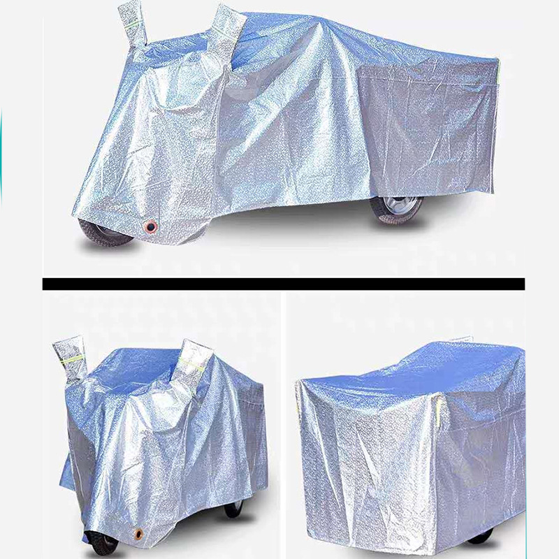cubierta de camión de triciclo chaqueta de lluvia cubierta de camión de motocicleta chaqueta de lluvia cubierta de camión de lluvia impermeable a prueba de agua a prueba de polvo anticongelante protector solar