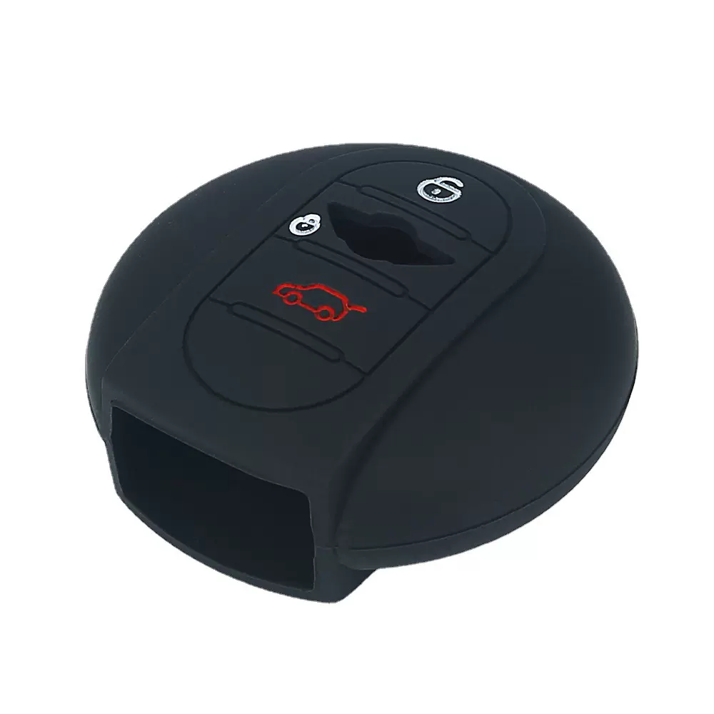 适用MINI5-DOOR智能3键硅胶钥匙套MINI3-DOOR钥匙包车用遥控护套
