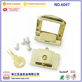 Supply bag lock 6047A/B bag Press lock jewelry box cosmetic case briefcase handbag suitable