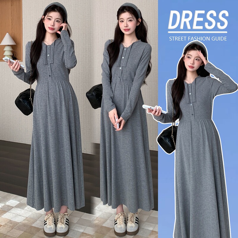 Real shot, in stock. Maternity autumn long dress, 2026 new model, long-sleeved dress, elegant and slimming, high-waisted long dress Real shot, in stock. Maternity autumn long dress, 2026 new model, long-sleeved dress, elegant and slimming, high-waisted long dress