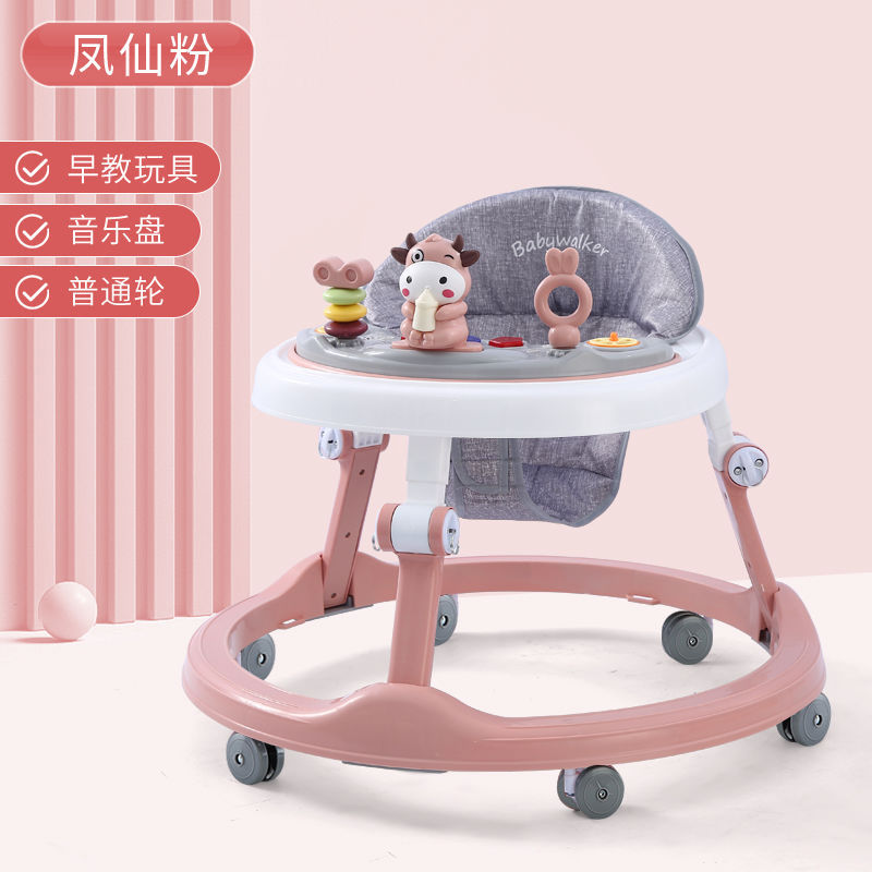 Andador para bebés que previene las piernas en forma de O y las caídas, apto para bebés de 6 a 18 meses, permite sentarse y ser empujado para ayudar a caminar y aprender a conducir.