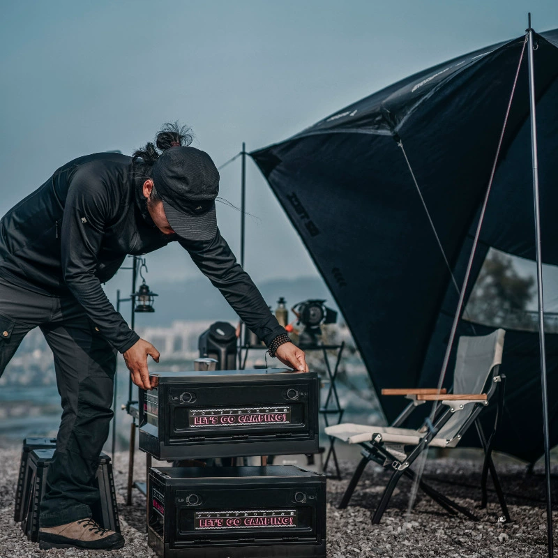 Открытый кемпинг складной ящик для хранения портативная деревянная крышка ящик для кемпинга утолщение бортовой коробок