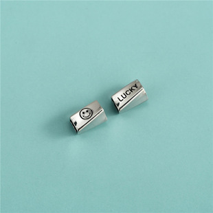 S925���y����Ť�y����ЦĘLUCKY����Ͱ��DIY������朴������