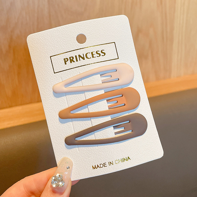 Leche de café, clip de cebo, clip de cabello roto, cabeza trasera, clip de lavar la cara, maquillaje, clip de cabello, toque de cabeza