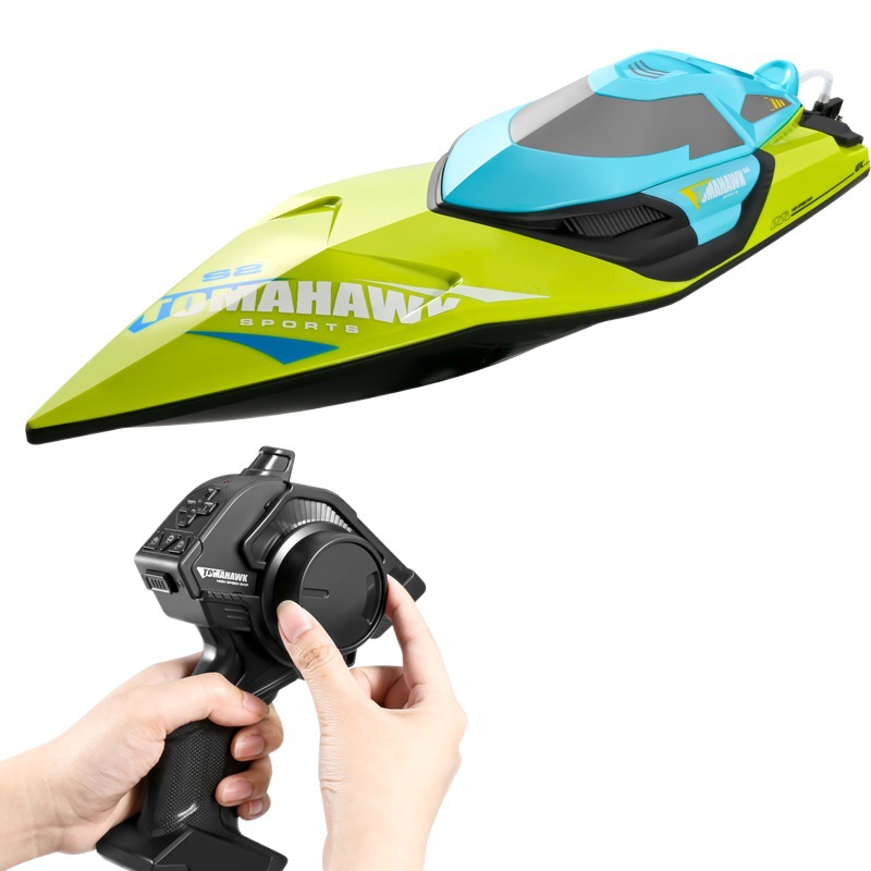 S2 Super Large High-Speed Remote Control Boat High-Horsepower Speedboat Waterproof Electric Kidsren's Boy Mesh Ship Model Toy Boat