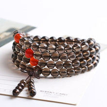 ��Ȼ���N����ʯ��Ůʿ��108�w��Ȧ���6-8mm���������ִ���͸ҫʯ