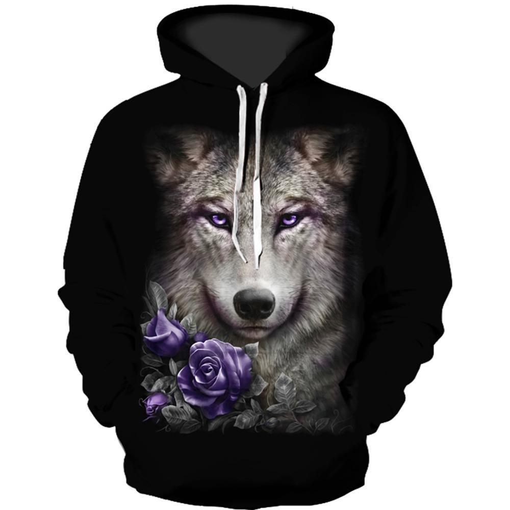Neue herren mit tier muster lose übergroßen i digitaldruck 3D hoodie_voghion.com