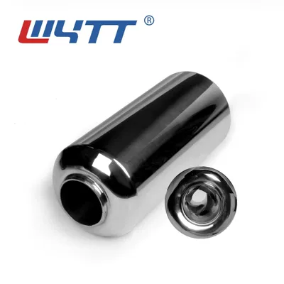 with welded mid-section vortex — Exhaust pipe - 03-1051s51-interface-250-length-solid-tornado